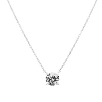 Silver Solitaire | Halsband