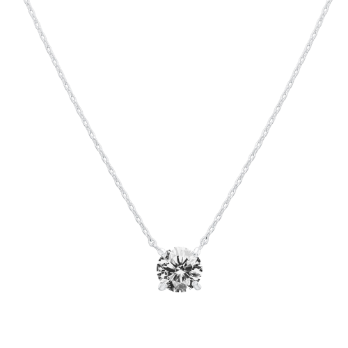 Silver Solitaire | Halsband