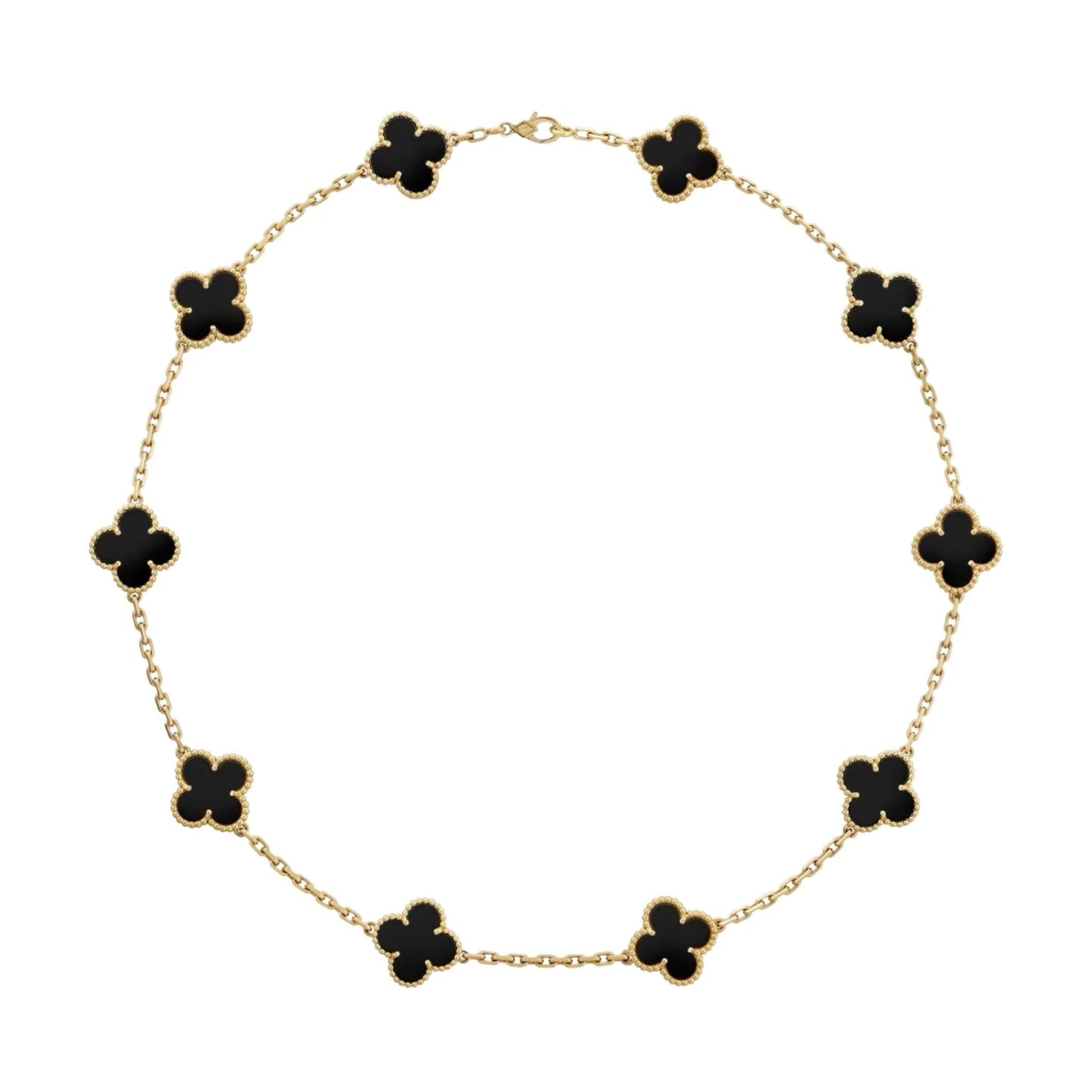 Golden Black Luxe | Klöverhalsband