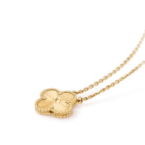 Golden Guilloché | Klöverhalsband