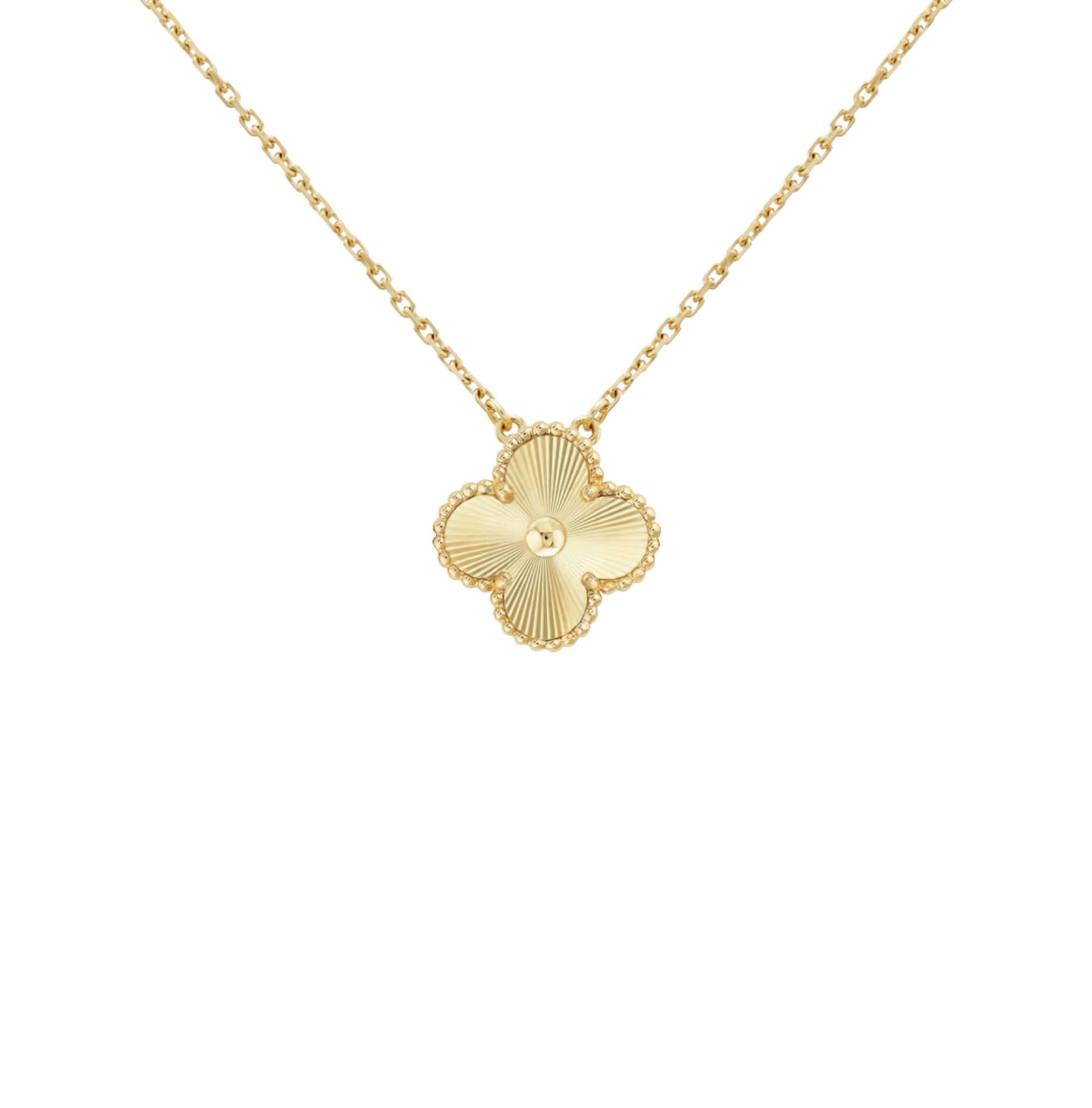 Golden Guilloché | Klöverhalsband