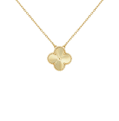 Golden Guilloché | Klöverhalsband