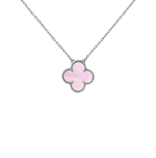 Silver Pink | Klöverhalsband