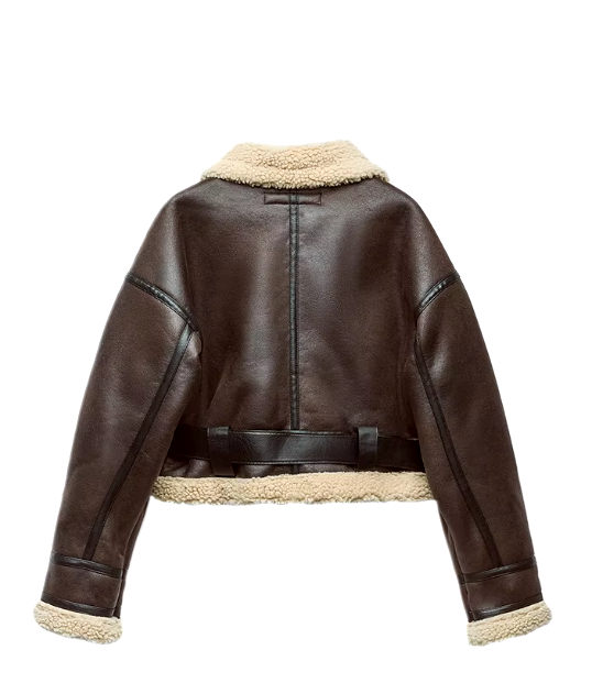 Sienna™ - Fall/Winter Faux Leather Short Coat