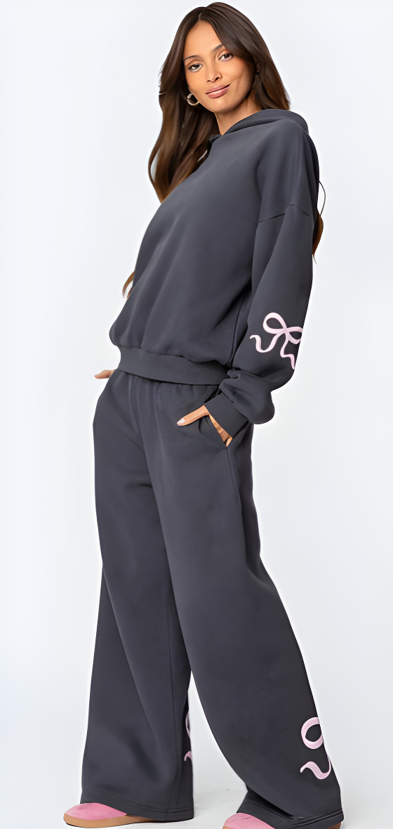 Luna™ Cozy Bow Hoodie & Pants Set